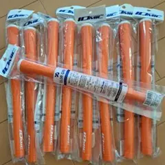 IOMIC ゴルフマイナスイオングリップ オレンジ 9本セット
