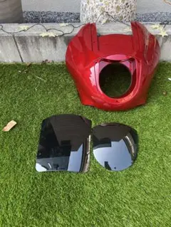 ハーレー用タンクカバー(XL1200Xサイズ) サイモンカスタムズ□タンクカバー グロスグレー ブラックハンド
