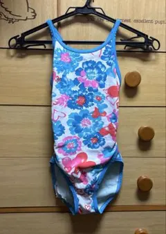 ジャンク品　arena 花柄 ワンピース水着 140cm