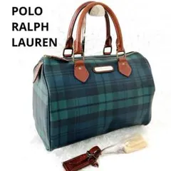 美品✨POLO RALPH LAURENミニボストンバッグ ブラックウォッチ