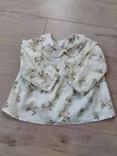 テータテート花柄長袖トップス 90cm