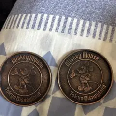 東京ディズニーランド ミッキーマウス コースター 2枚セット