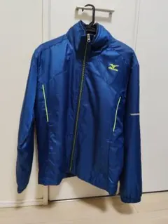 ミズノ　ウインドブレーカー　青 Mサイズ