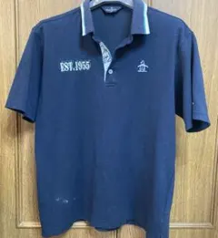 Munsingwear マンシングウェア ペンギン刺繍 ネイビーシャツ　ゴルフ