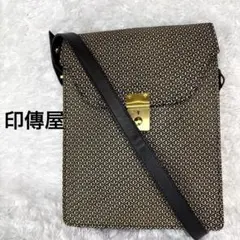 希少】印傳屋 ひょうたん柄 鹿革 deer sknショルダーバッグゴールド 