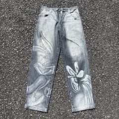 LOT29☆ルーニーテューンズ ☆ペイント☆ denim pants 鬼フェードのサムネイル