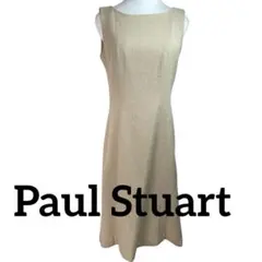 Paul Stuart ノースリーブ ワンピース ベージュ系 レトロ L