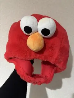 エルモ 帽子 フリーサイズ 赤