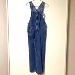 GIRLSフロントジップサロペットパンツJR+E ブルー　Lサイズ