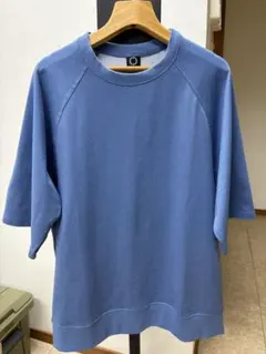 新品未使用品 ワークマン デニム風ウォッシュド 5分袖スウェットTシャツ L