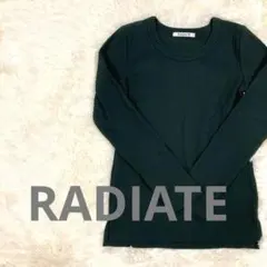 スコットクラブ　RADIATE ダークグリーン リブニット 長袖