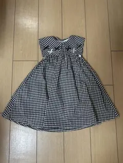 プティマイン　ノースリーブ ギンガムチェック ワンピース 100cm