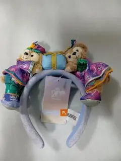 香港ディズニーランド 20周年 ダッフィーとシェリーメイのカチューシャ