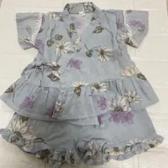 あぷれのはんなり甚兵衛　アプレレクール　90女の子　甚平　夏祭り　パジャマ　80