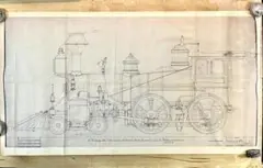 機関車図面大判サイズ#6　NYCHR 4-4-0 Tender　3sheets