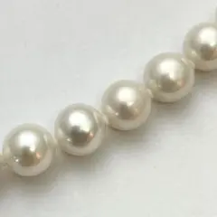 ラスト1本✨天然✨️本真珠 ネックレス 45cm 7.5～8.0mm