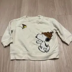 PEANUTS スヌーピー トレーナー アイボリー
