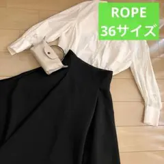 ロペ★ダンボール生地 フレアスカート ブラック　36サイズ