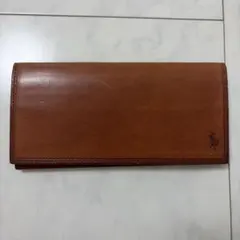 【新品未使用】POLO RALPH LAUREN 牛革 長財布 キャメルのサムネイル