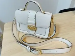 COACH コーチ 2way ハンド バッグ ショルダー ホワイト