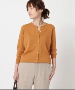 【美品】ミューズドゥーズィエムクラス カーディガン 金ボタン ブラウン M 美品】ミューズドゥーズィエムクラス カーディガン 金ボタン