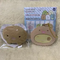 すみっコぐらし とんかつ ぬいぐるみバッジ おなまえアクリルチャーム