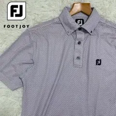FootJoy フットジョイ　メンズ　ゴルフウェア　ポロシャツ　総柄　吸汗速乾のサムネイル