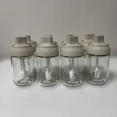 【送料込】調味料入れ ガラス瓶 スプーン一体型のサムネイル