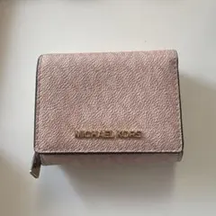 MICHAEL KORS ピンク 三つ折り財布