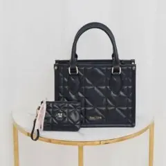 ロゼミューズ Rosé Muse quilting tote L black - メルカリ