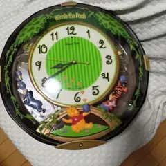 〈ジャンク品〉Disney Time くまのプーさん 掛時計 FW543Bのサムネイル