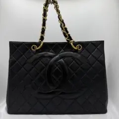 CHANEL マトラッセ ココマークトートバッグ ゴールド金具 ラムスキンのサムネイル