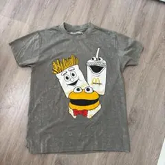 【新品】マクドナルド オフィシャル Tシャツ L グレー タイダイ 両面プリントのサムネイル