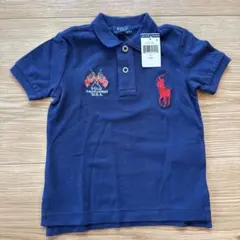 【新品】POLO RALPH LAUREN ネイビー ポロシャツ 2/2T
