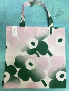 【フィンランド＊買付】 ♡マリメッコ ウニッコ トートバッグ♡ ピンクxグリーン