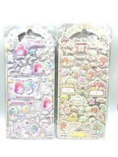 ライセンス商品！サンリオ　キキララ　スポンジシール　２枚セット