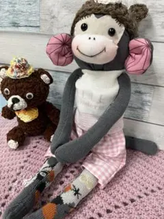 ソックモンキー☆ソックスモンキー☆編みぐるみクマʕ•ᴥ•ʔのサムネイル