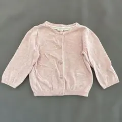 【H&M】4〜6m ピンクのニットカーディガン
