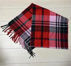 LAKOLE マフラー チェック柄 レッドのサムネイル