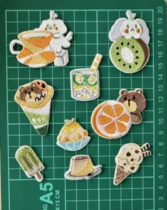 アイロンワッペン　スイーツ×アニマル2