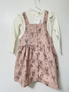 わんわん物語　H&M インナー付きジャンスカ　105cm