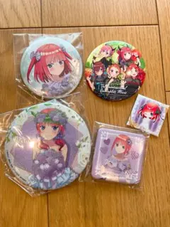 五等分の花嫁　中野二乃 缶バッジ　アクキーセット