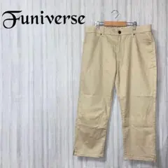 【ファニバース】チノパン クロップド アンクル丈 ベージュ シンプル テーパード