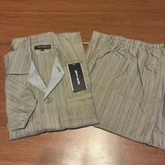 Pierre Cardin グレー ストライプ パジャマ Mサイズ