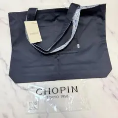 ★新品未使用CHOPIN トートバッグ ネイビー 花柄★