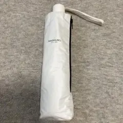 折りたたみ傘　MASHURO 白　ジャンプ　遮光　UPF50+ 晴雨兼用