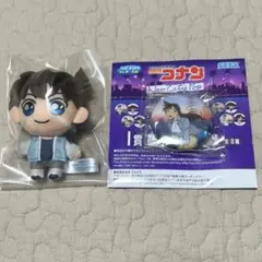 名探偵コナン セガラッキーくじ F賞 ぬいぐるみマスコット I賞　缶バッジセット