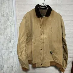 80〜90sUS古着コットンダックカバーオール　オーバーサイズワークジャケット