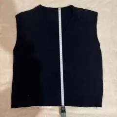 ネイビー Vネック ノースリーブ スクールベスト