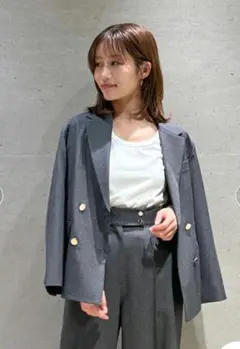 SNIDEL Sustainableメタルボタンテーラードジャケット